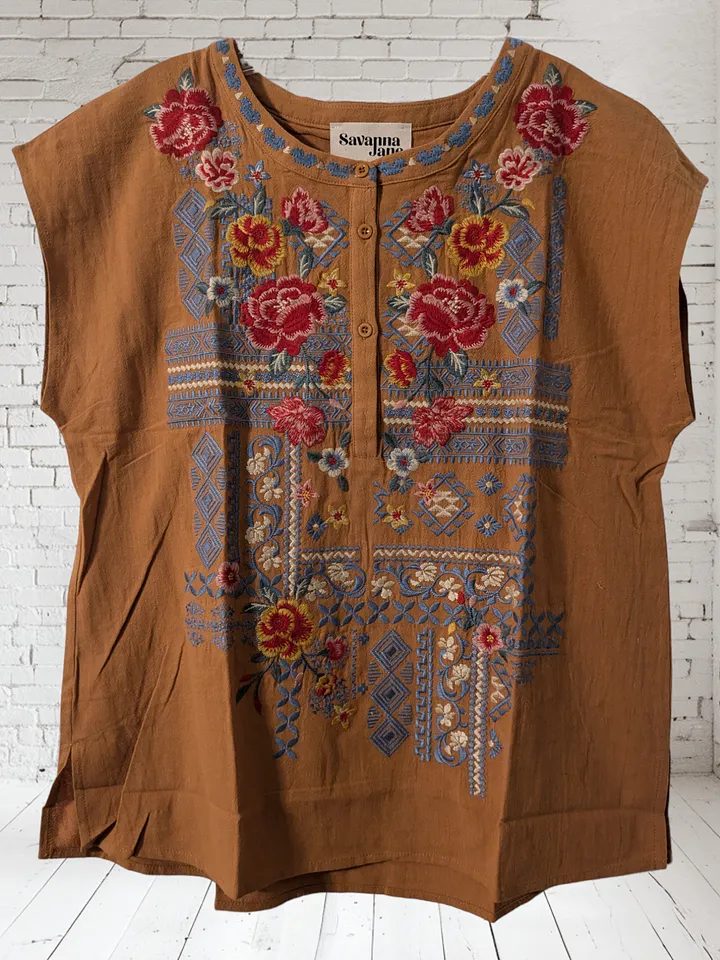 M Embroidered Dear Scarlett Top product image (1)