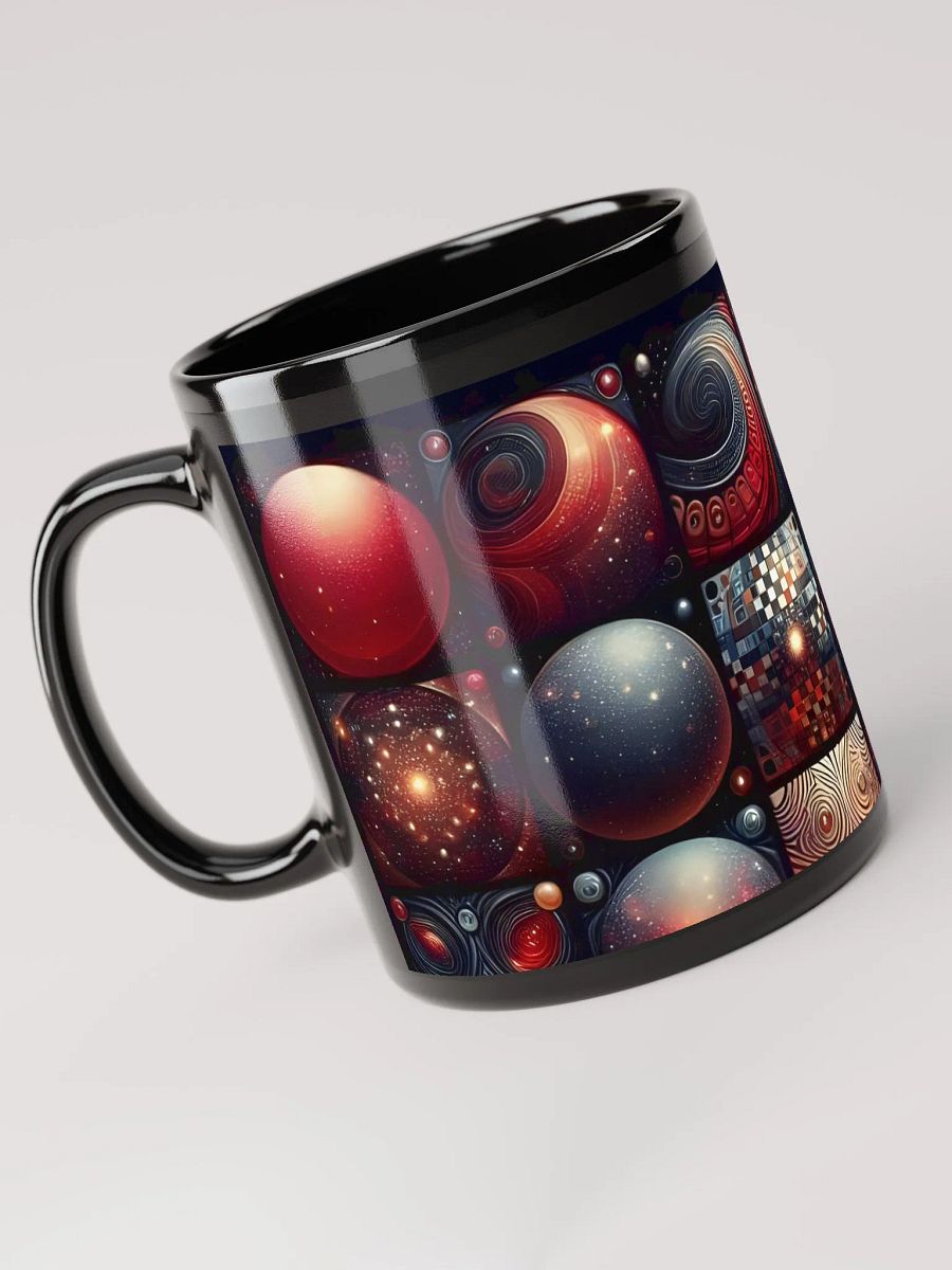 Cosmic Patterns Black Glossy Mug product image (5)