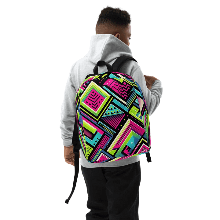 Neon Pop Art Minimalistic Backpack product image (1)