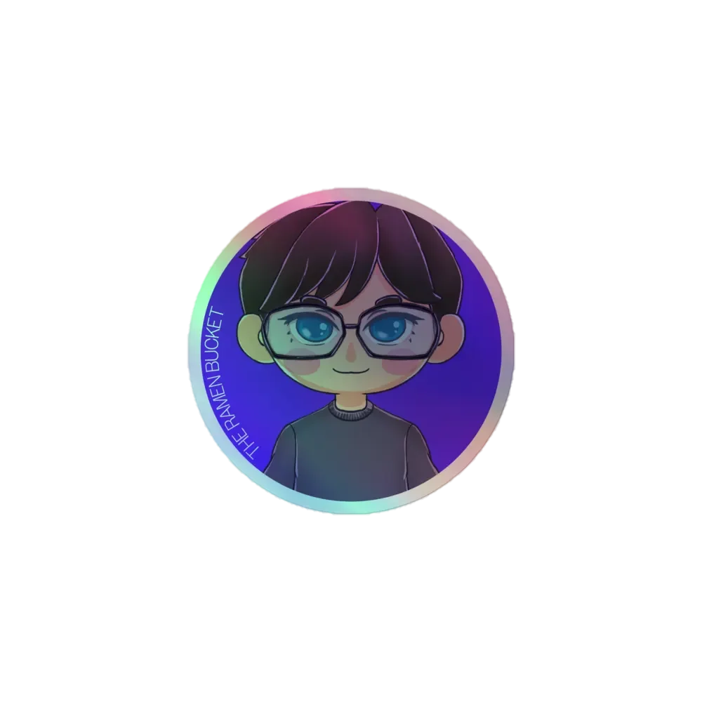 Ramen the Grocery Cat Holo Sticker product image (1)