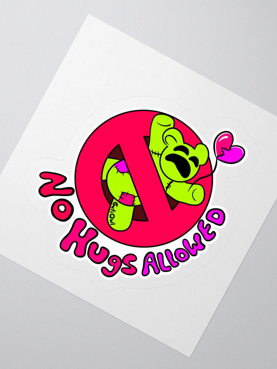 No Hugs Allowed Sticker product image (5)