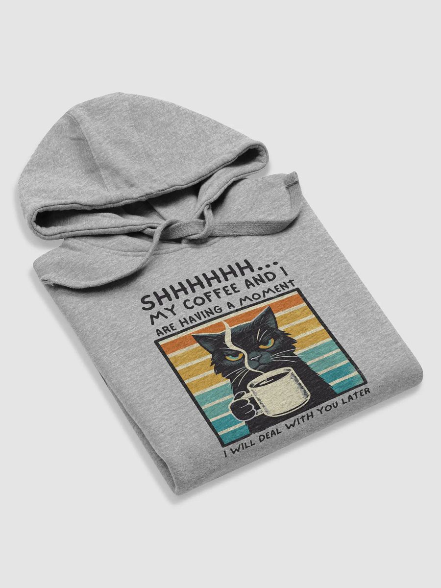 Serious Cat Coffee Moment Hoodie product image (19)