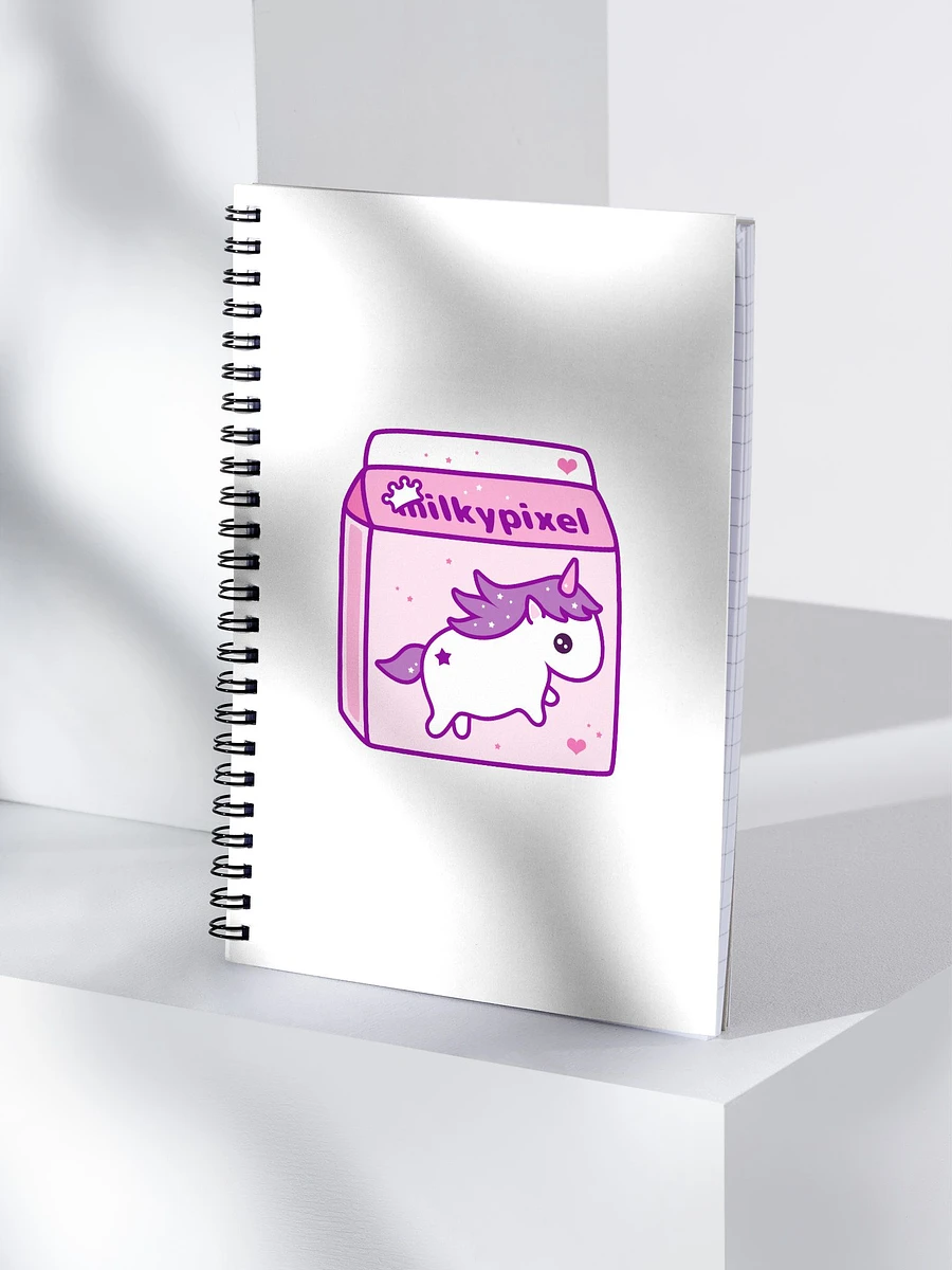 Milky Pixel Logo Spiral Notebook product image (3)