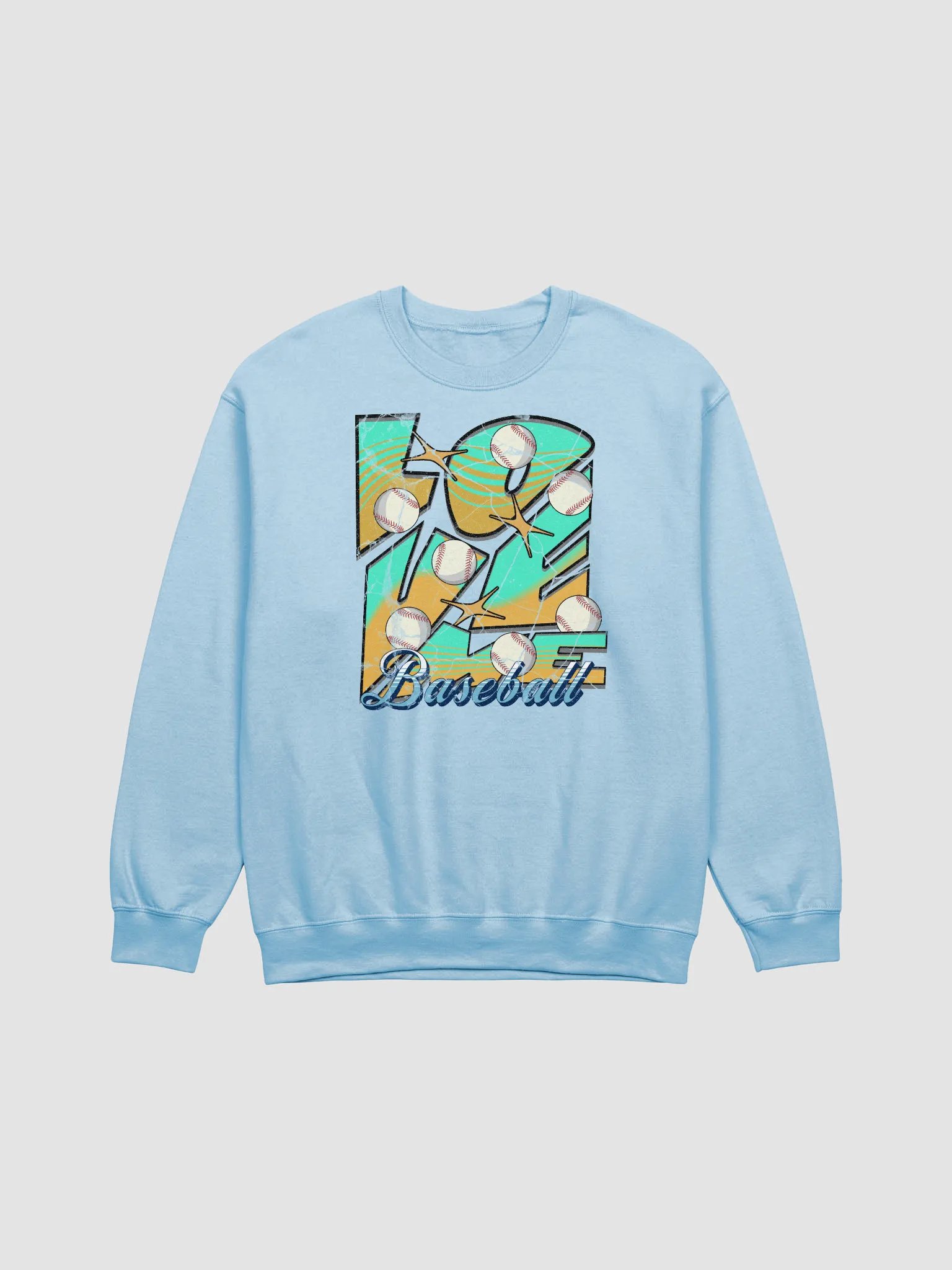 Love Me Baseball Sports Crewneck Sweatshirt product image (1)