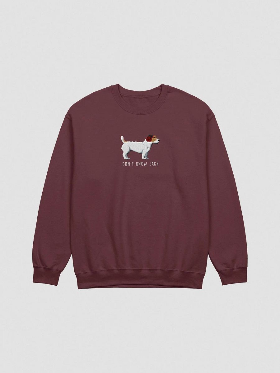 Don't Know Jack Sweatshirt (Embroidered) of a Jack Russell Terrier(Rough Coat, Tricolor) product image (4)