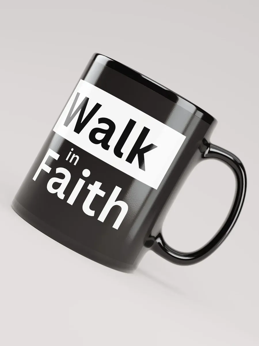 Black Mug: Walk in Faith with Jesus product image (4)