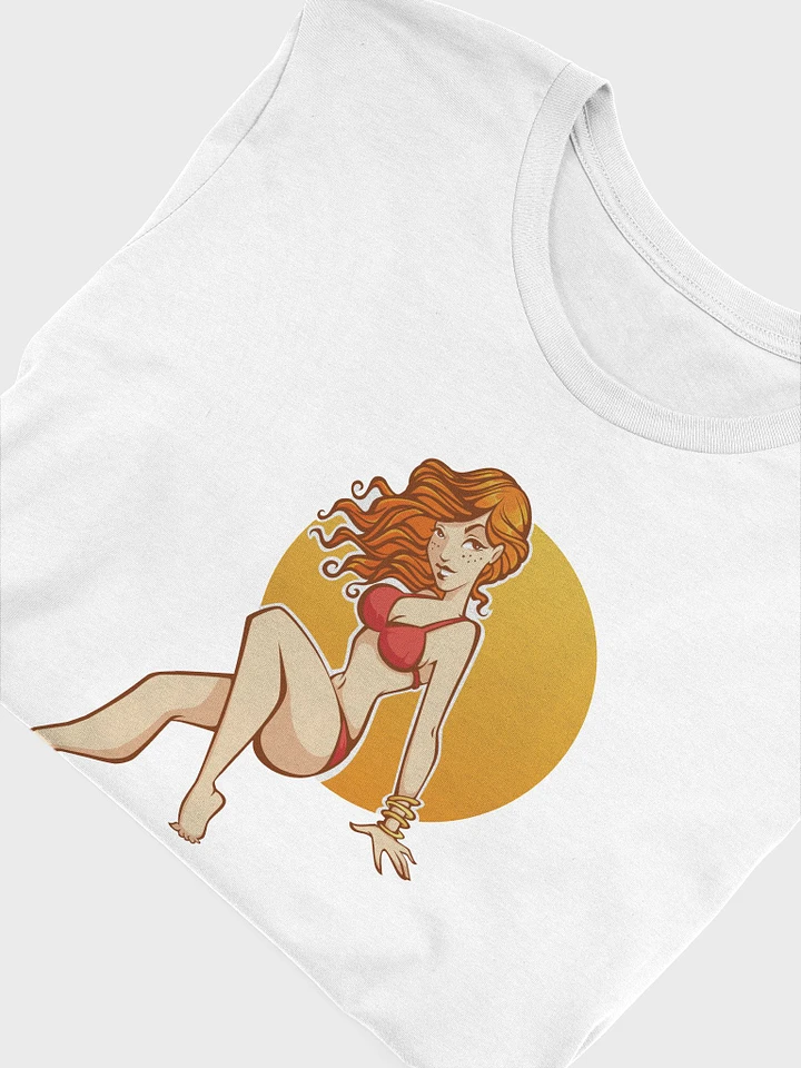 Redhead Beach Babe Pinup Girl T-Shirt product image (12)