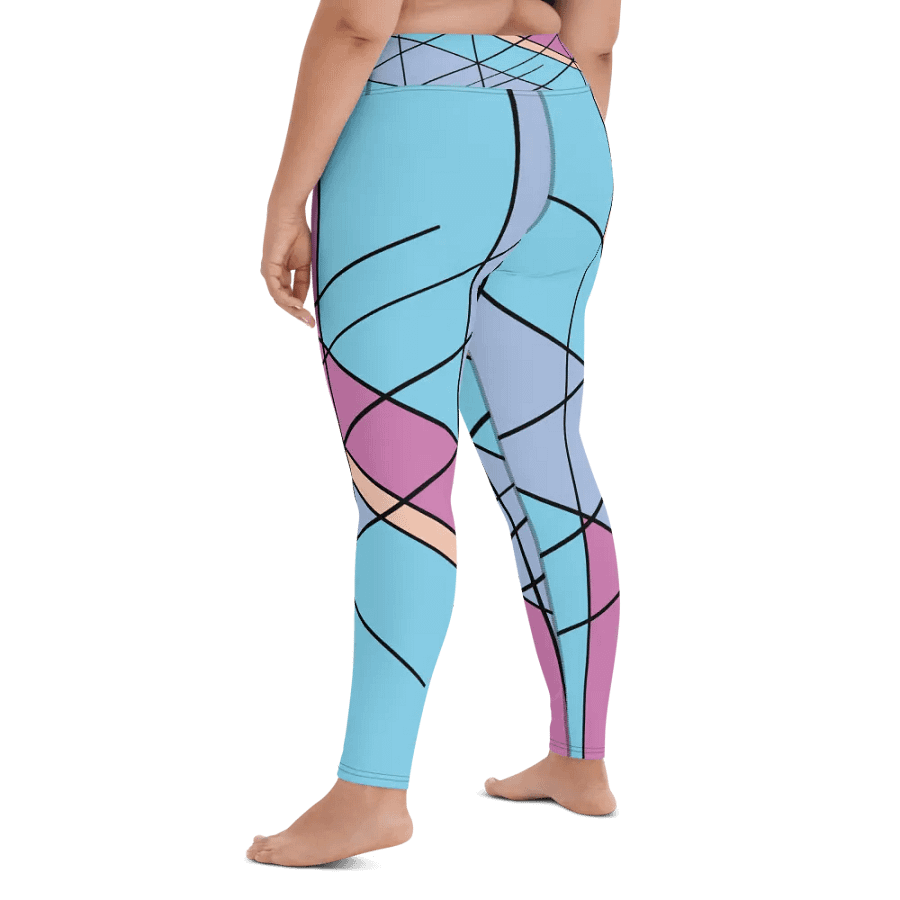 Cool Colorful Geometric Yoga Leggings product image (11)