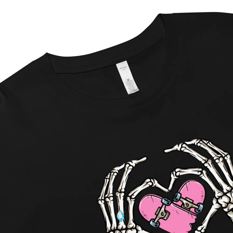 Skate Heart Shirt crop Top product image (3)