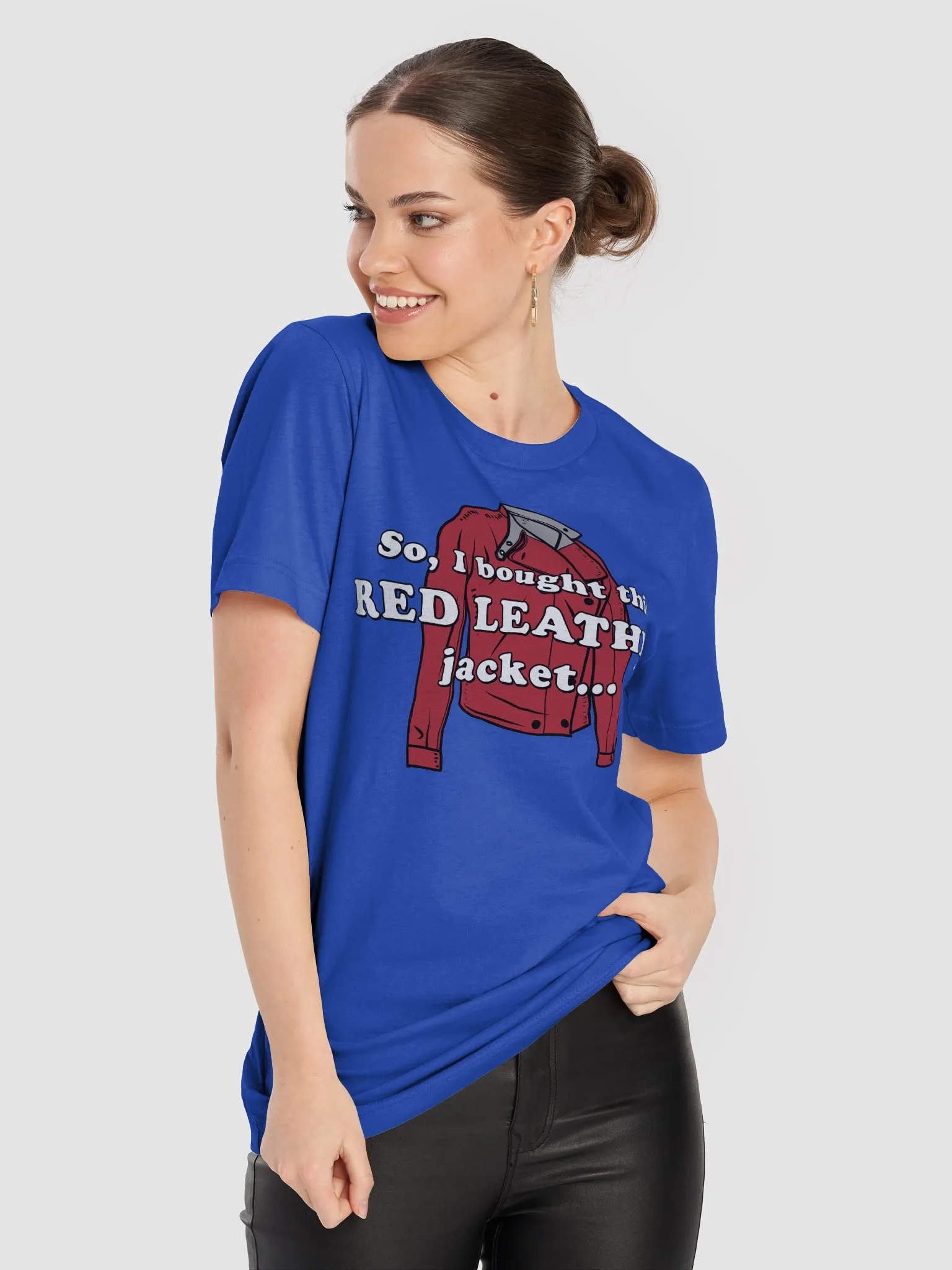 Red Leather Jacket - T-Shirt product image (68)