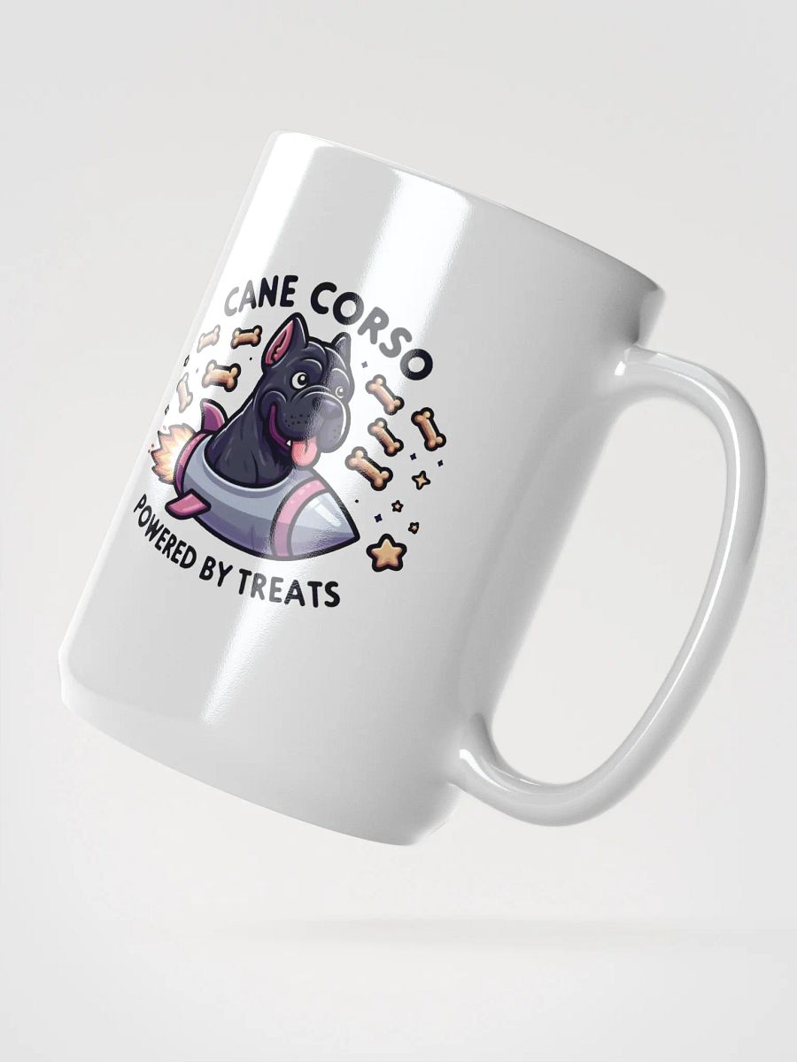 Cane Corso Powered by Treats Mug – Fun Dog Lover Gift product image (2)