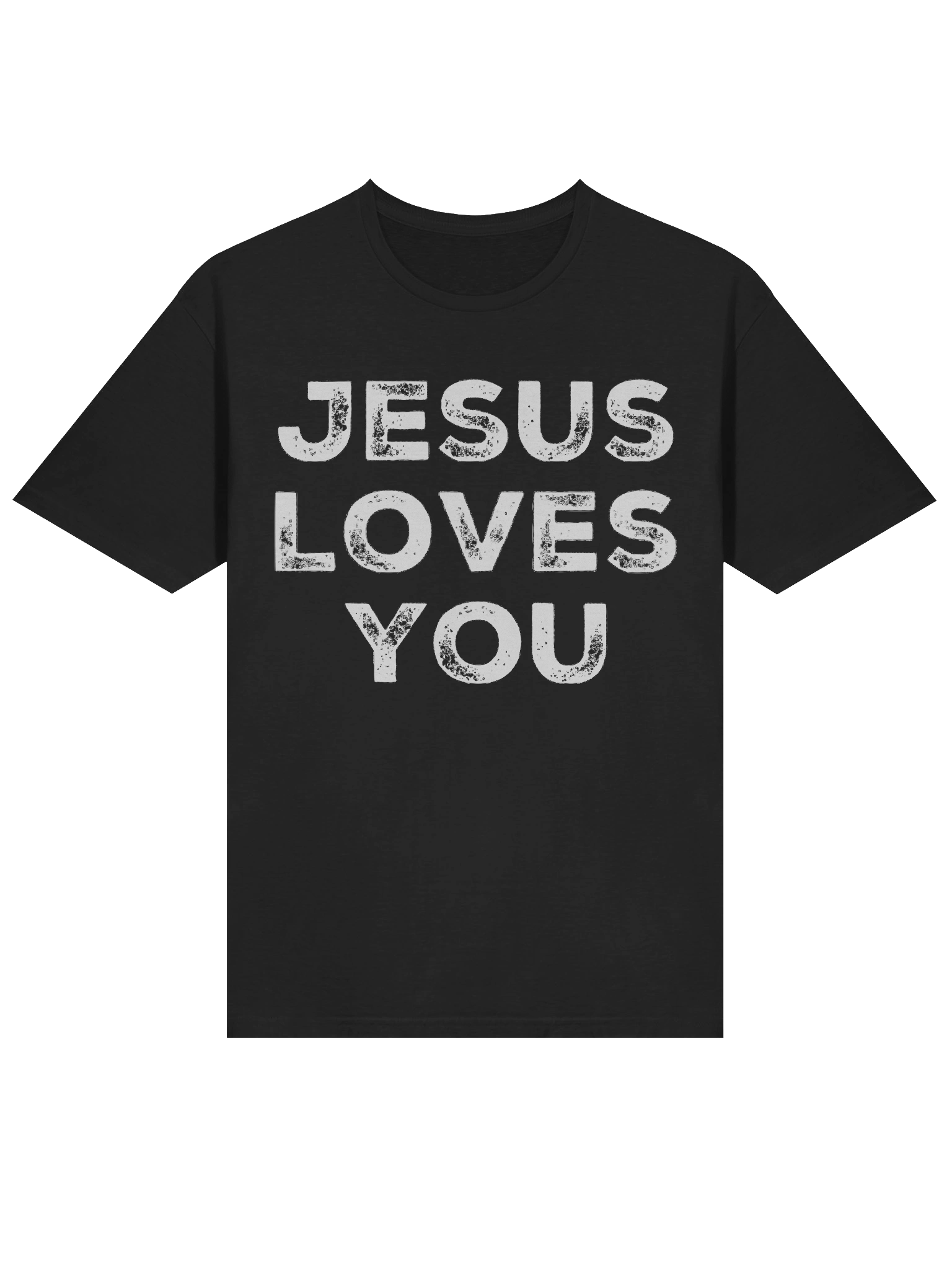 Christian Shirt Black Jesus Loves You product image (4)