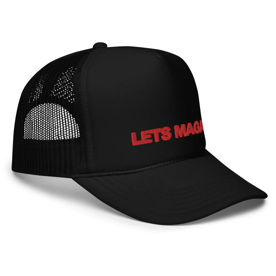 LETS MAGA (RED) Foam Trucker Hat product image (6)