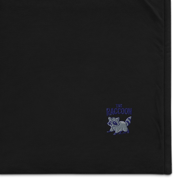 Cozy Raccoon Premium Sherpa Blanket product image (1)