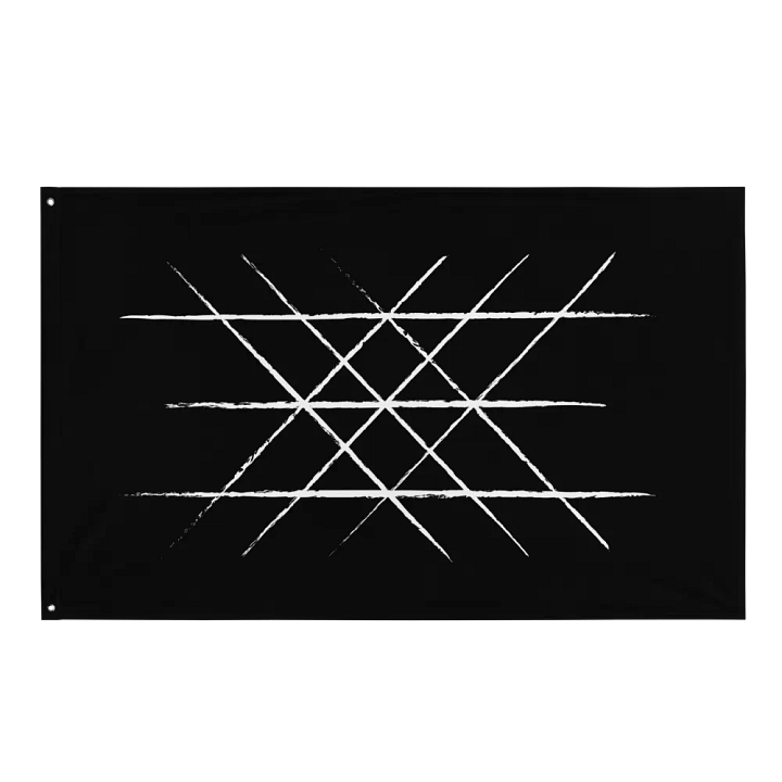 Web of Wyrd Flag in Black product image (1)