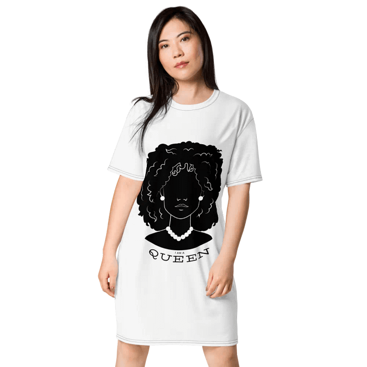 I AM A QUEEN - T-Shirt Dress product image (1)
