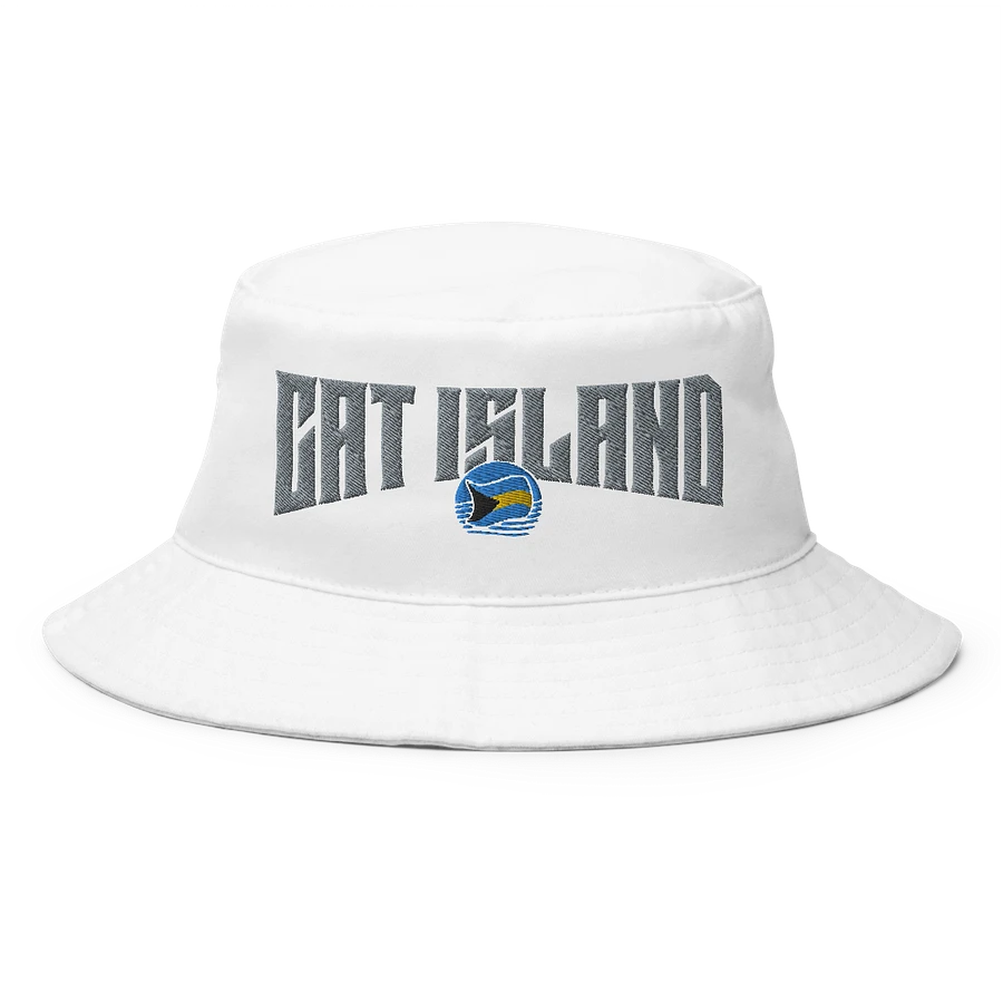 Cat Island Bahamas Hat : Bahamas Flag Bucket Hat Embroidered product image (7)