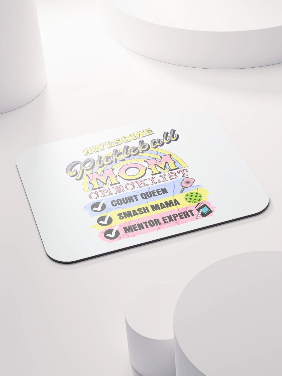 Awesome Pickleball Mom Checklist Mouse Pad product image (4)