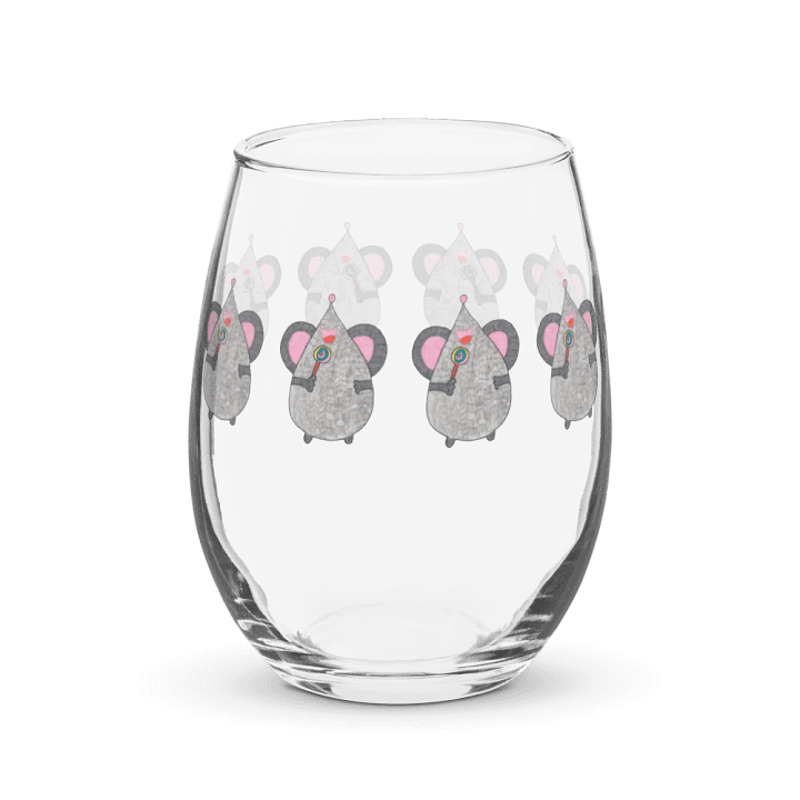 Lollipop mouse Stemless Wine Glass product image (2)