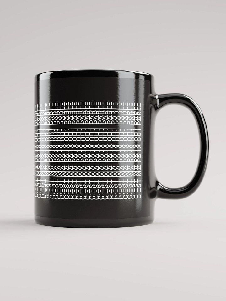 Mug Noir Codé Zen Blanc - C'est ma Paix qui Parle - Cadeau élégant product image (1)