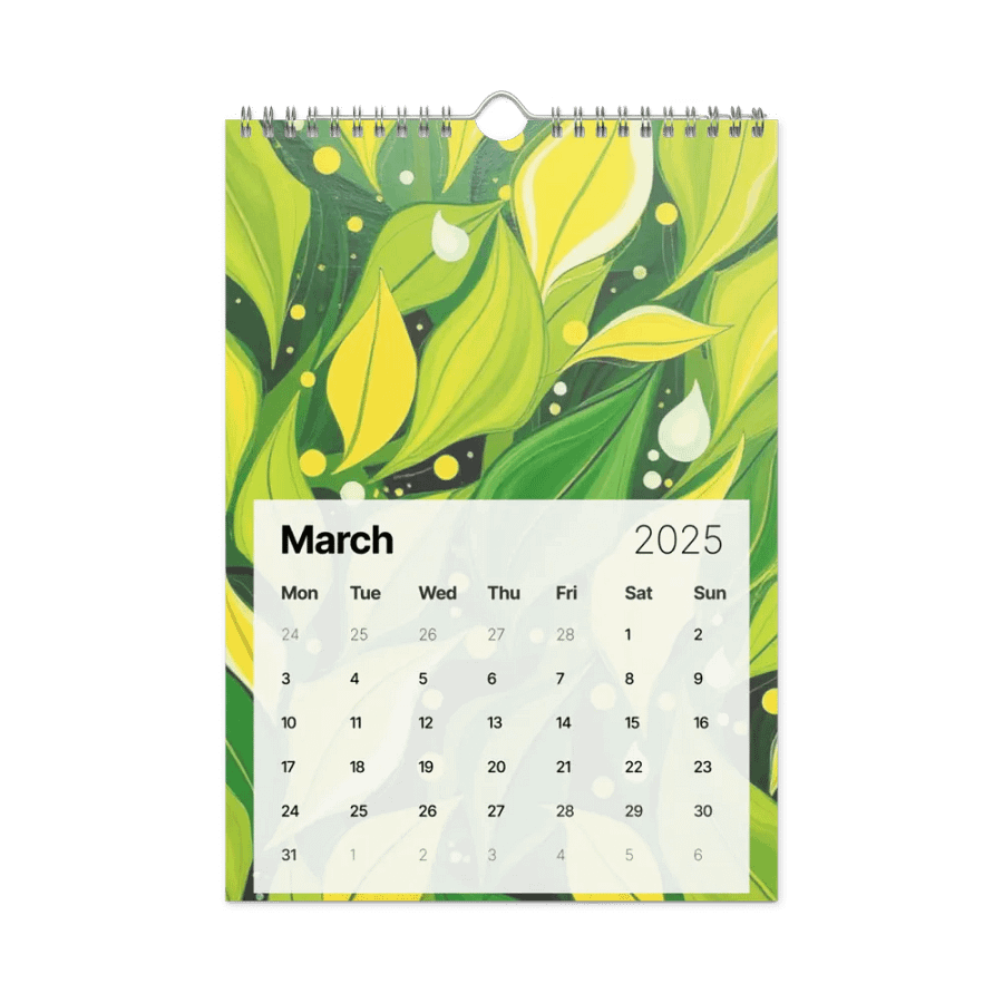 ART ABSTRACT WALL CALENDAR 2025 product image (9)