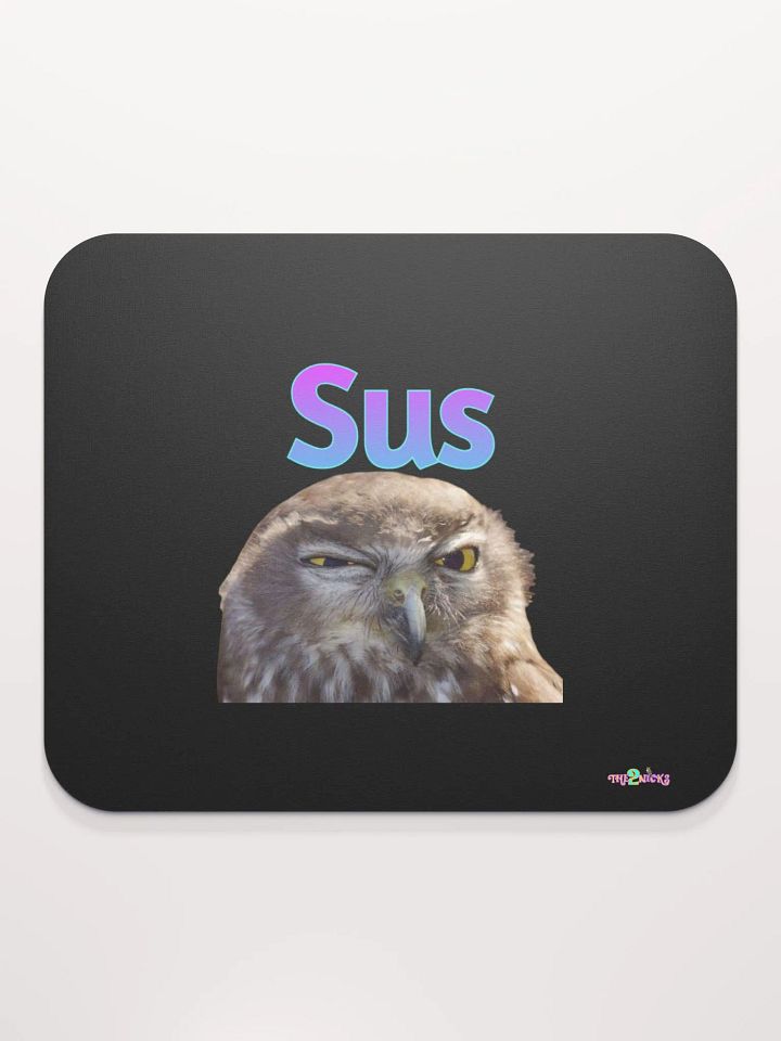 Sus Owl Classic Mouse Pad (Black) product image (1)
