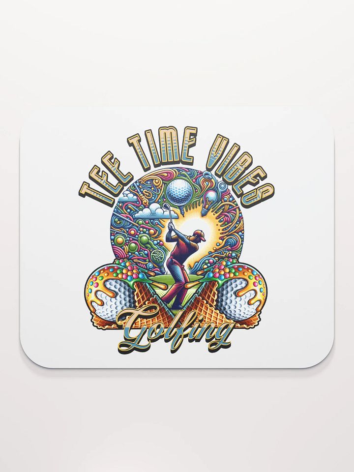 Tee Time Vibes Golfing Mouse Pad product image (1)