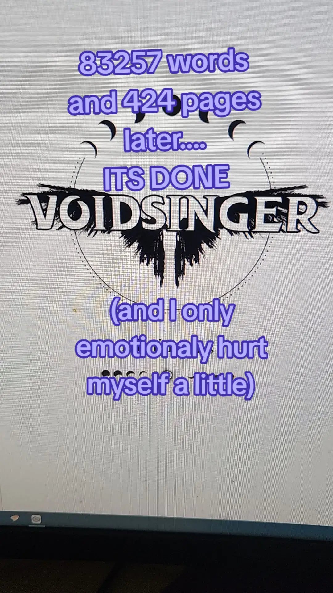 Prepping it for beta readers!  What started in Oct 2024...got scraped and restarted twice, is now fully written.  regardless how well it does or doesn't do, I'm proud of myself for actually seeing this through. Im already excited to start working on the second book.  #booktok #writertok #indieauthor #urbanfantasy #queerauthor 