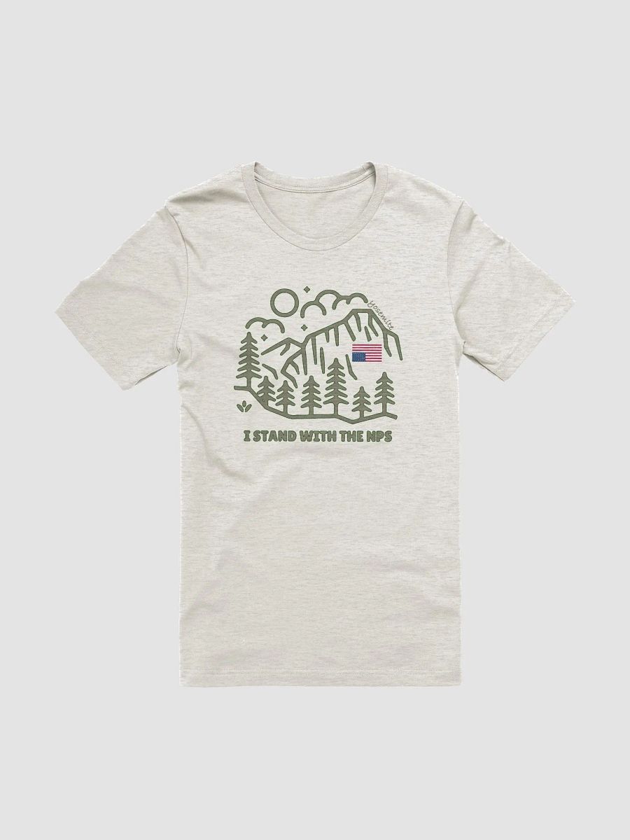 Yosemite Flag I Stand With NPS Comfort Fitted T-Shirt Alt National Parks Wear Resistance Rangers product image (1)