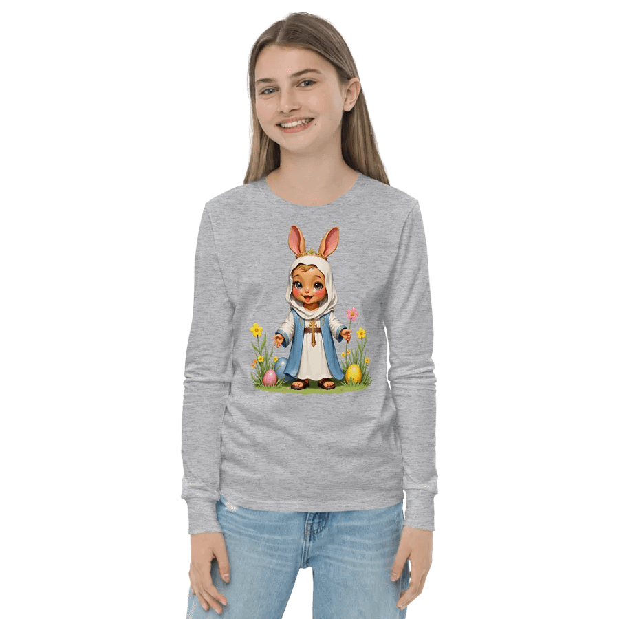Easter Bunny Royalty Youth Long Sleeve Tee product image (21)