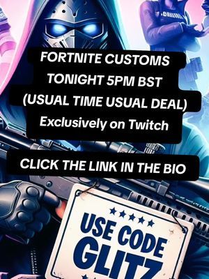 LIVE TONIGHT 5PM BST. USUAL DEAL, ONLY ON THE PURPLE. LINK IN BIO #fortnite #fortnitecustoms #prizes #fyp #foryoupage #gaming #tiktokgaming 