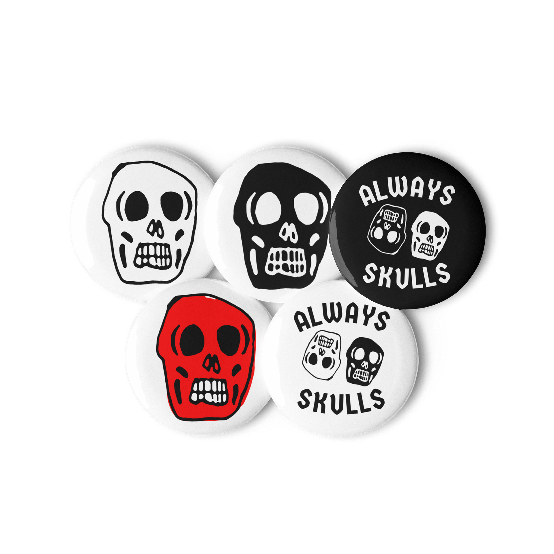 Always Skulls 5 Button Set product image (3)