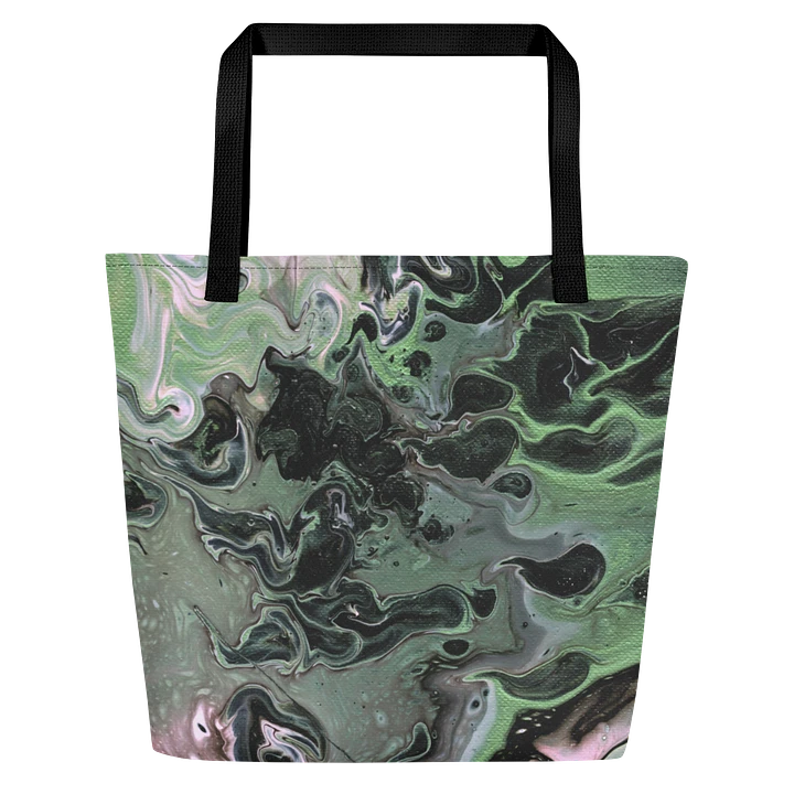 Metallic Green Fluid Acrylic Tote Bag product image (2)