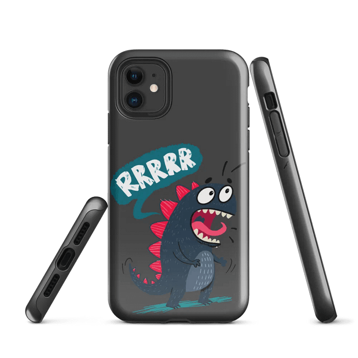 Dinosaur roaring Tough iPhone® Case product image (1)