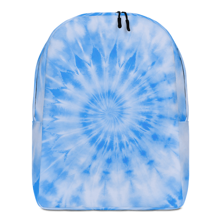 Radiant Celeste Blue Burst Tie-Dye Backpack product image (1)