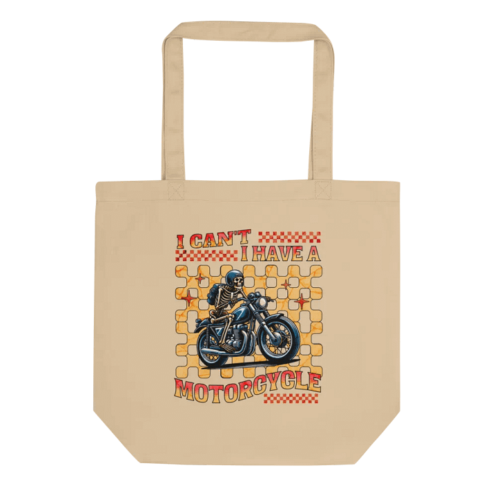 I Cant I Have A Motorcycle Skeleton Rider Eco Tote product image (1)