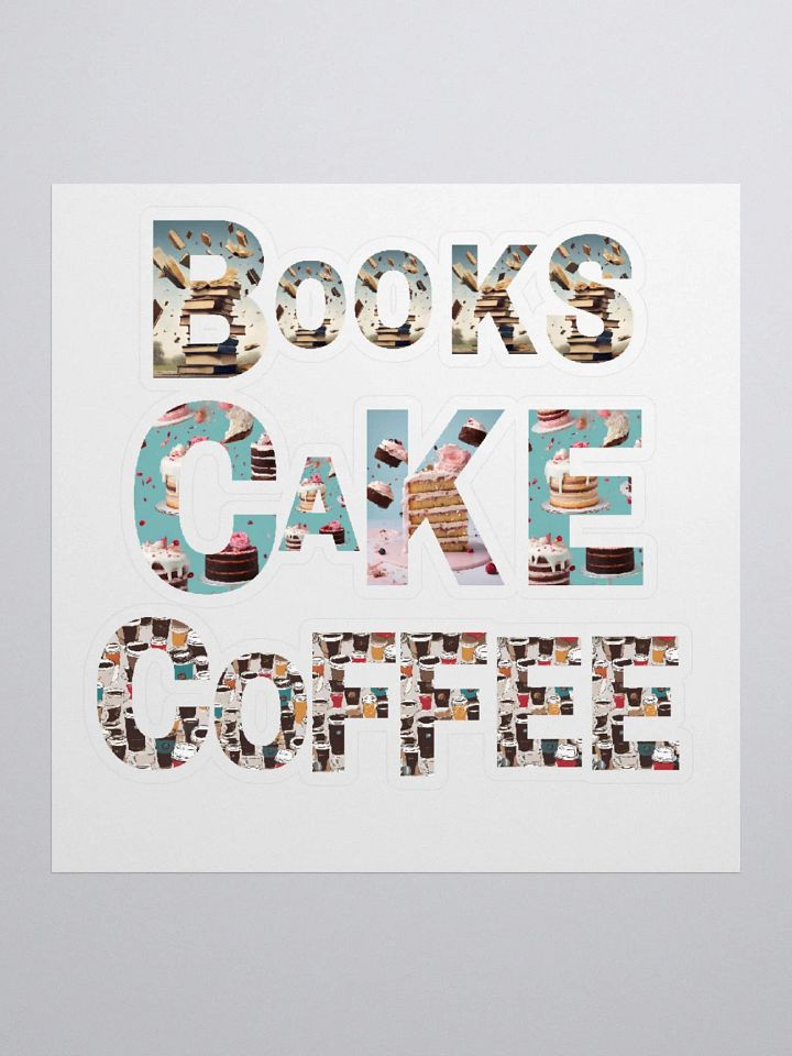 Books Cake Coffee - Stickers product image (1)