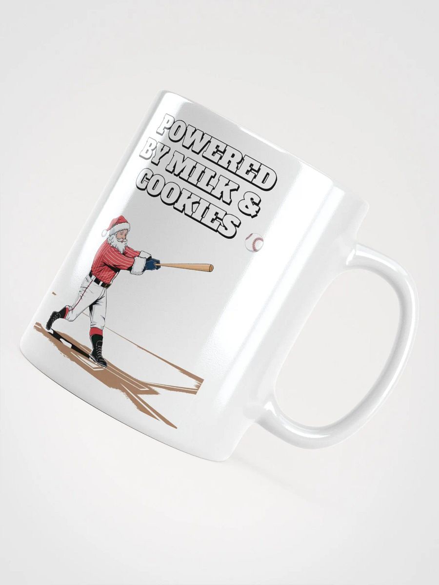 Powered By Milk And Cookies - Baseball White Mug product image (10)