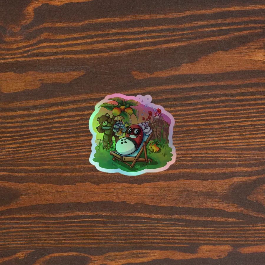 Summer Time Pomino - Sticker Olografico product image (5)