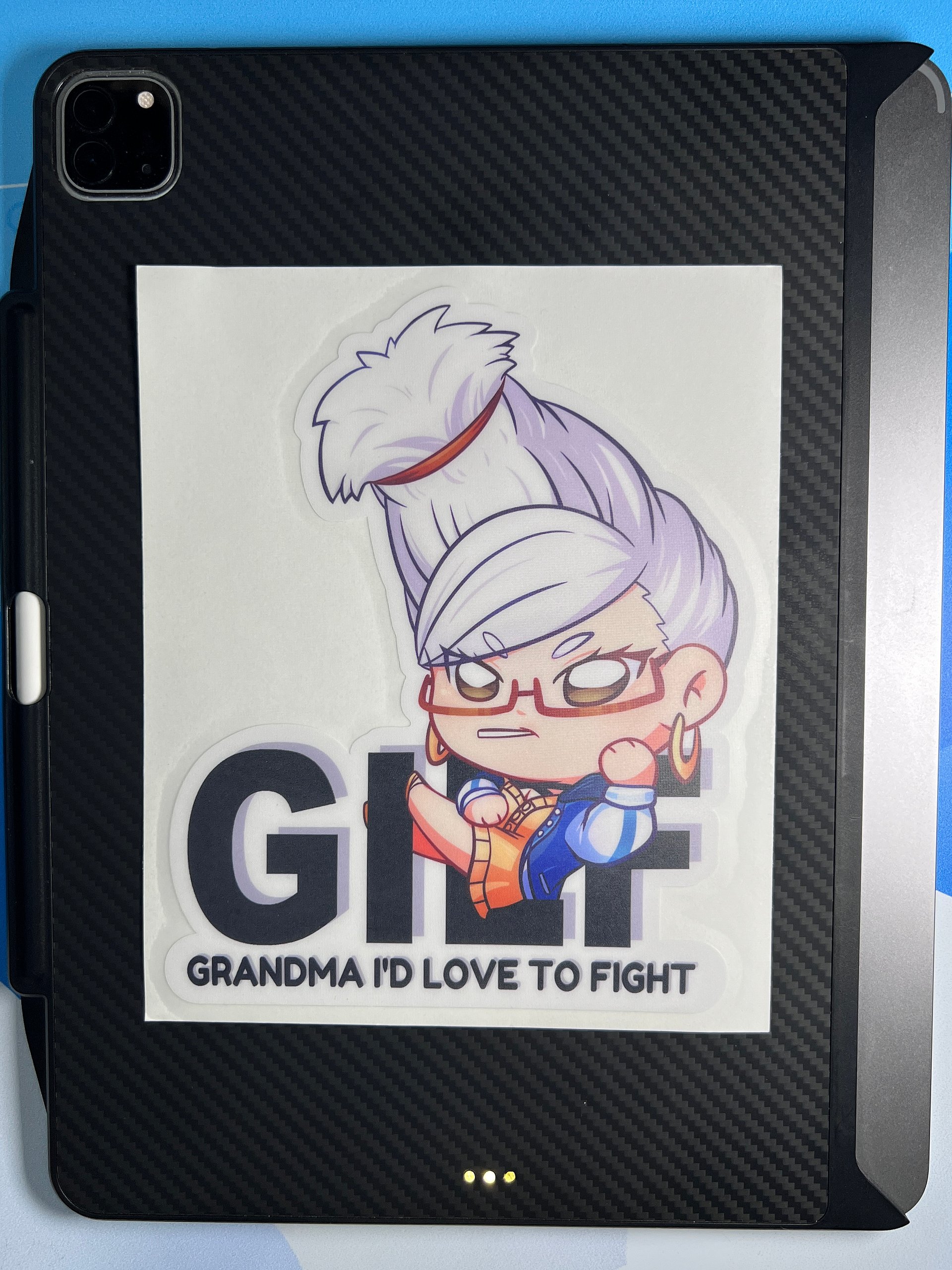 GILF - Grandma I'd Love to Fight - Large Sticker product image (3)