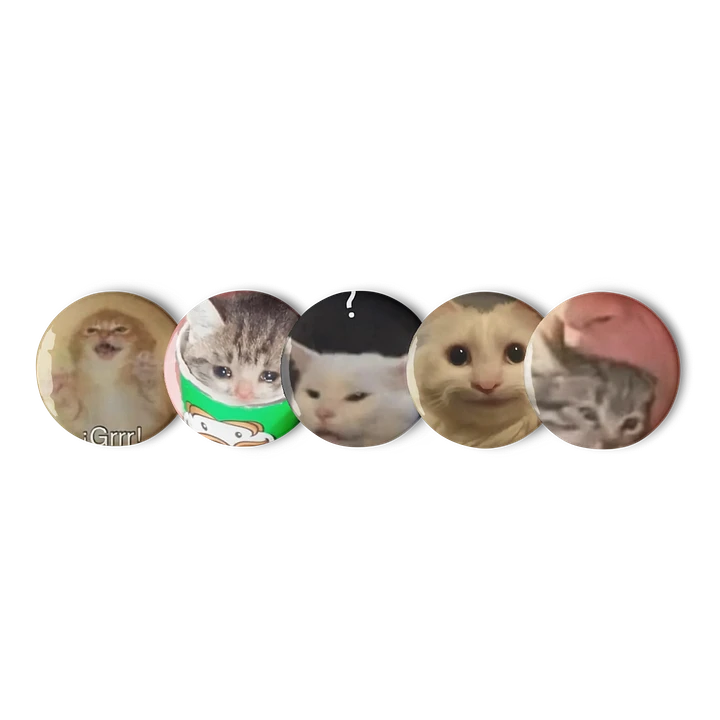 Set of Pin Buttons: Meme Cats 16 product image (1)