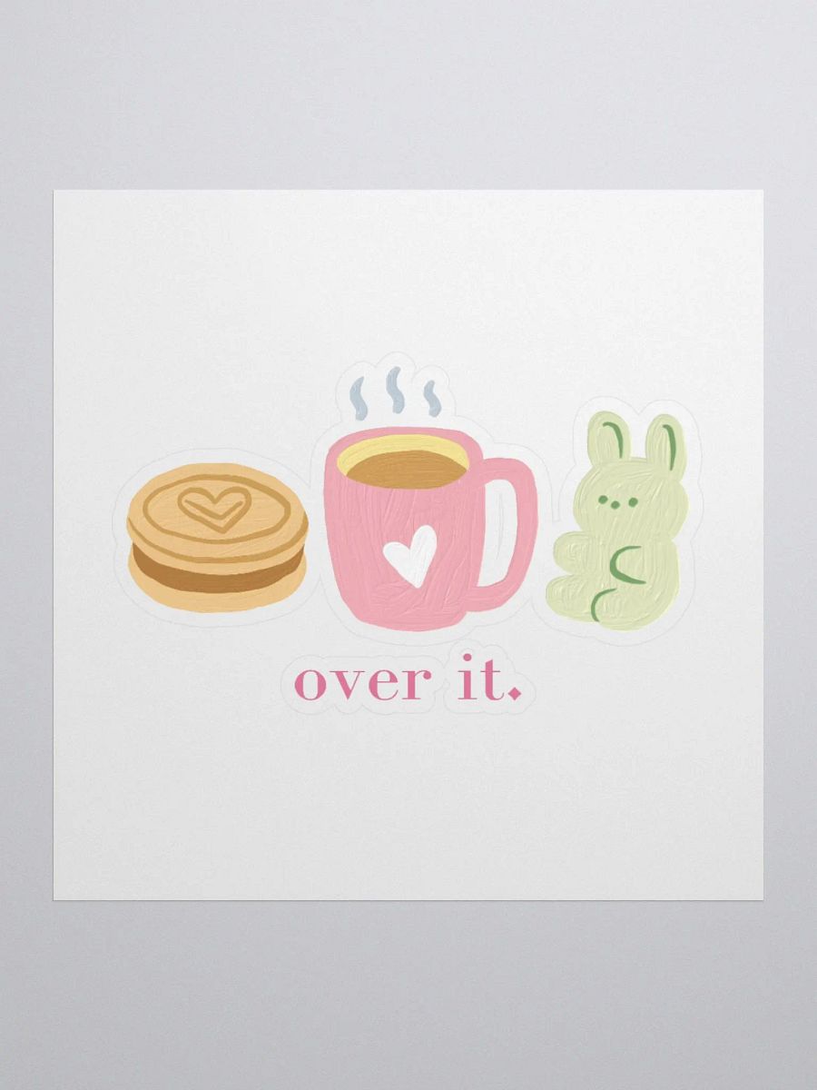 Over It, Cookie Coffee Bunny Sticker product image (2)