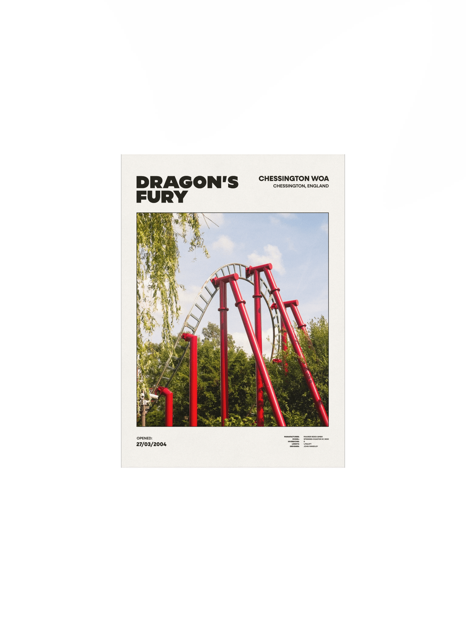 Dragon's Fury Overbank Premium Poster product image (1)