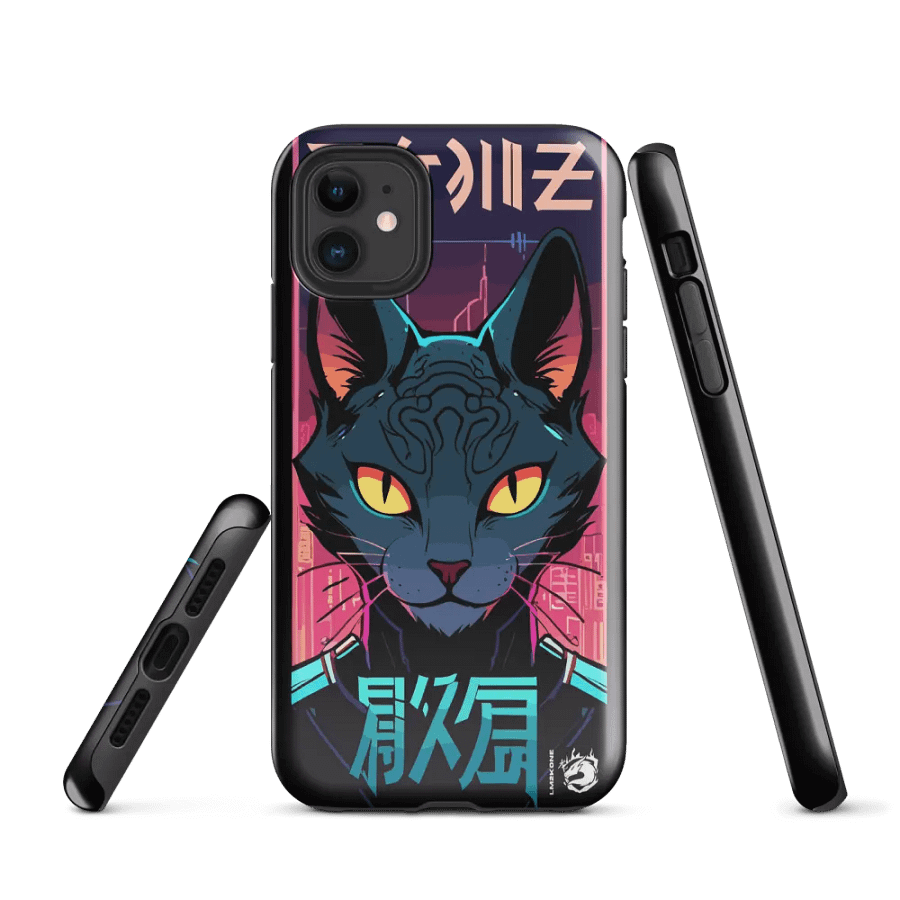 Neon Cat City iPhone® Tough Case product image (1)