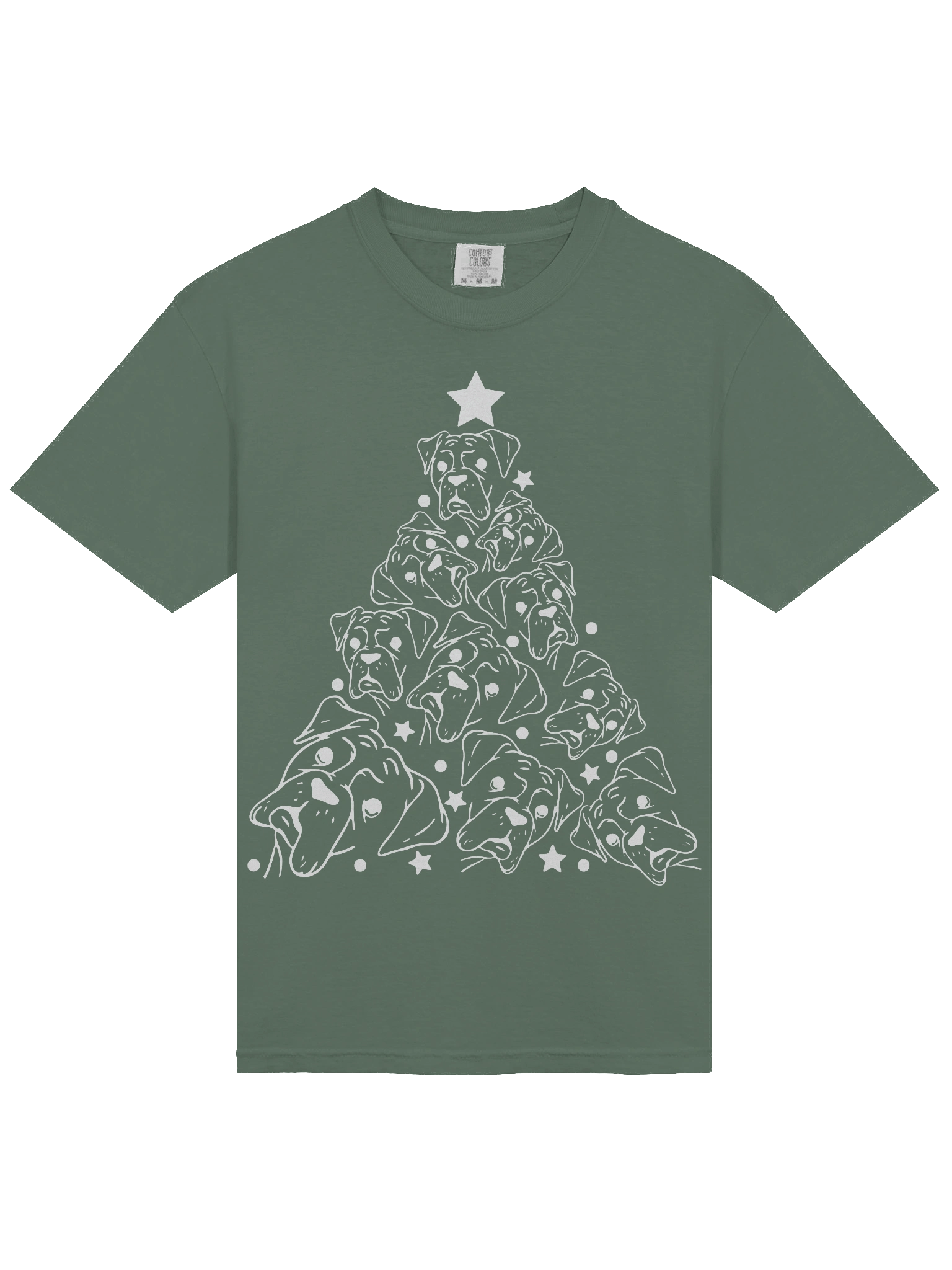 Boxer Christmas Tree T-Shirt product image (5)