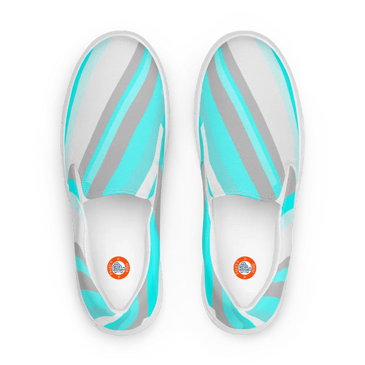 Pastel Wave Women's Slip-on Deck Shoes product image (1)