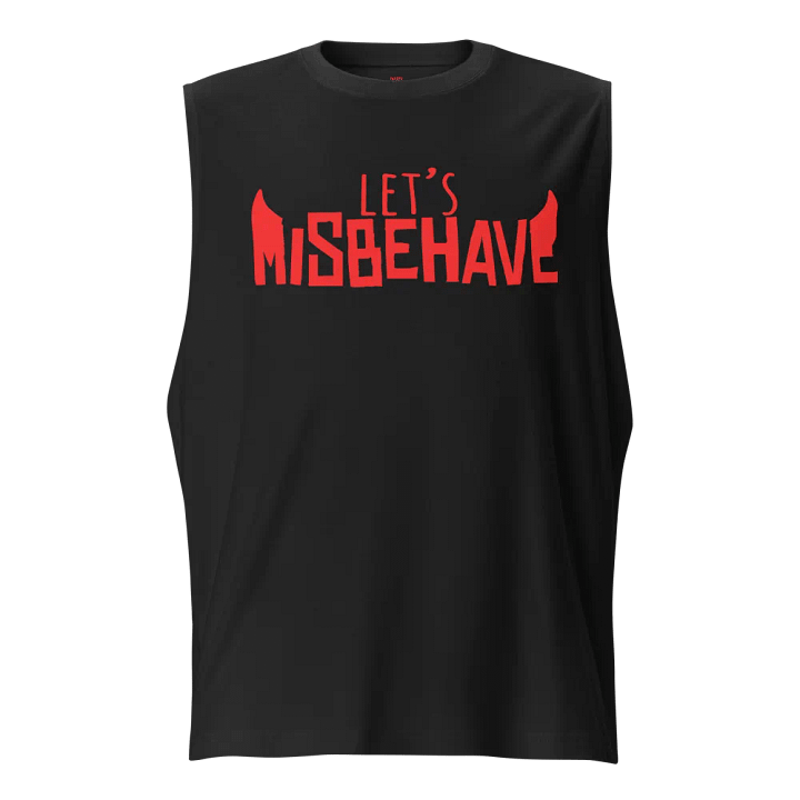 Let's Misbehave Muscle Shirt (Black) product image (1)