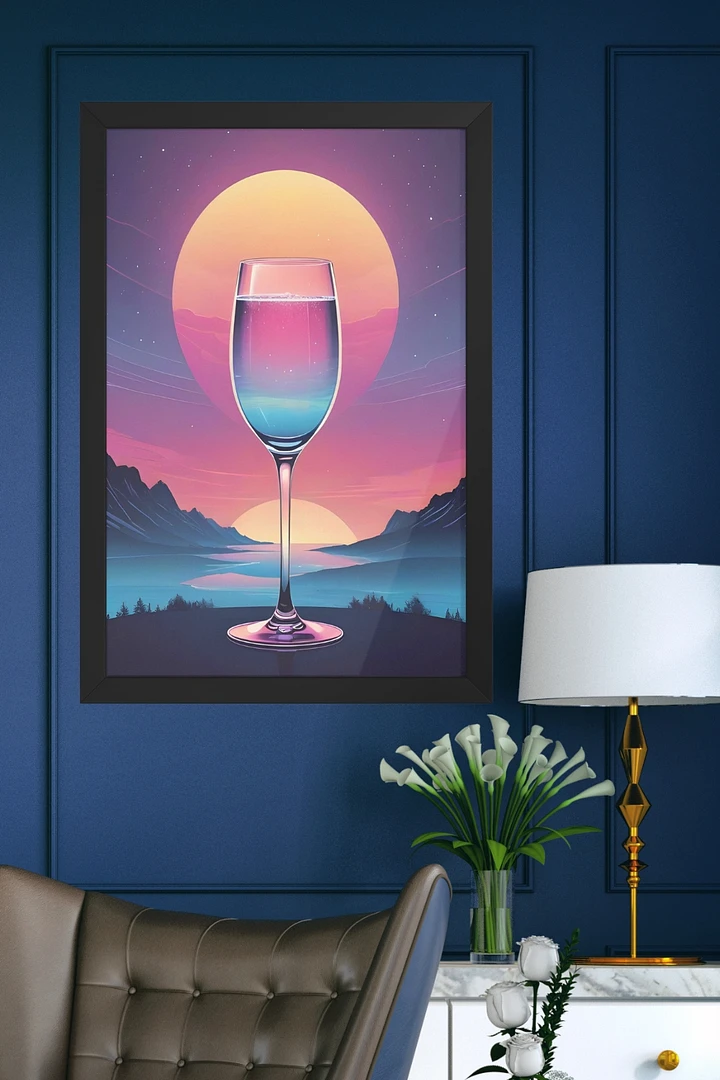Wine Sunset Framed Poster product image (1)