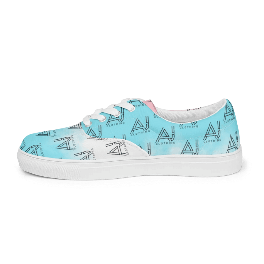 Women's Blue Pink Lace up Shoes product image (6)