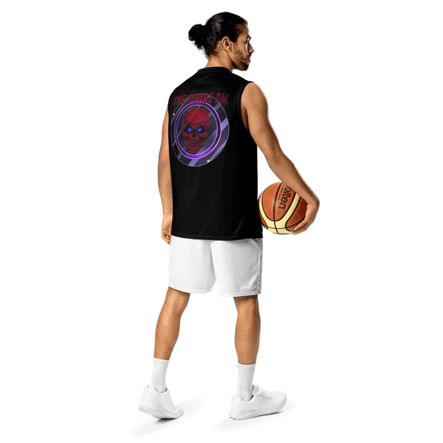 Red lettered Basketball Jersey product image (11)